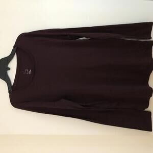 a new day Women's Long Sleeve Top, Size X-Large, Burgundy